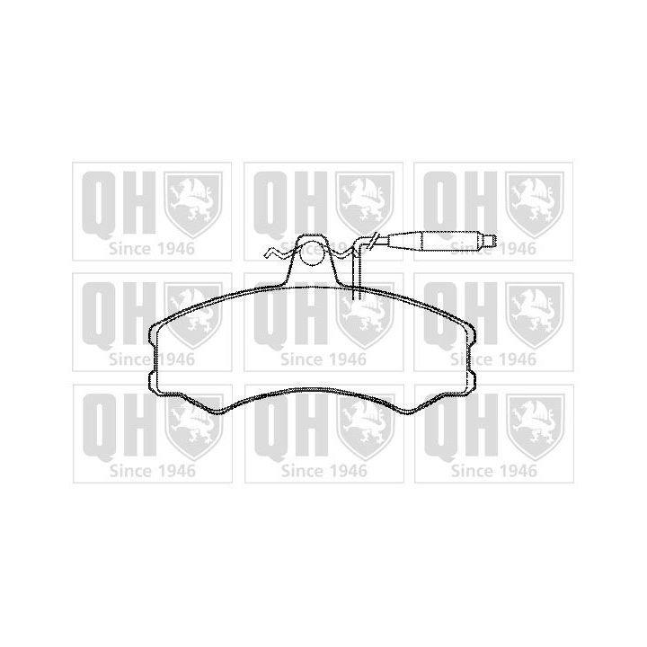 Stabdžių trinkelių rinkinys, diskinis stabdys QUINTON HAZELL BP326