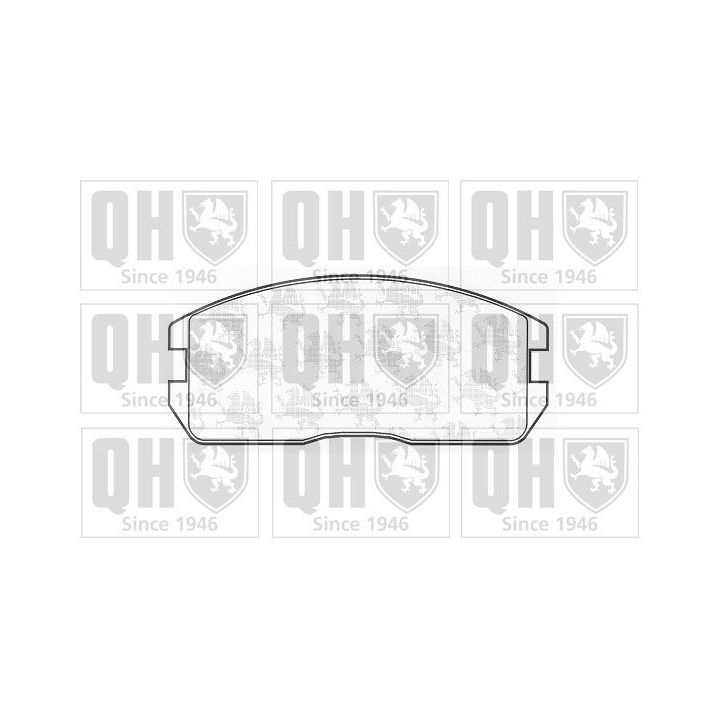 Stabdžių trinkelių rinkinys, diskinis stabdys QUINTON HAZELL BP401