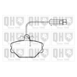 Stabdžių trinkelių rinkinys, diskinis stabdys QUINTON HAZELL BP467
