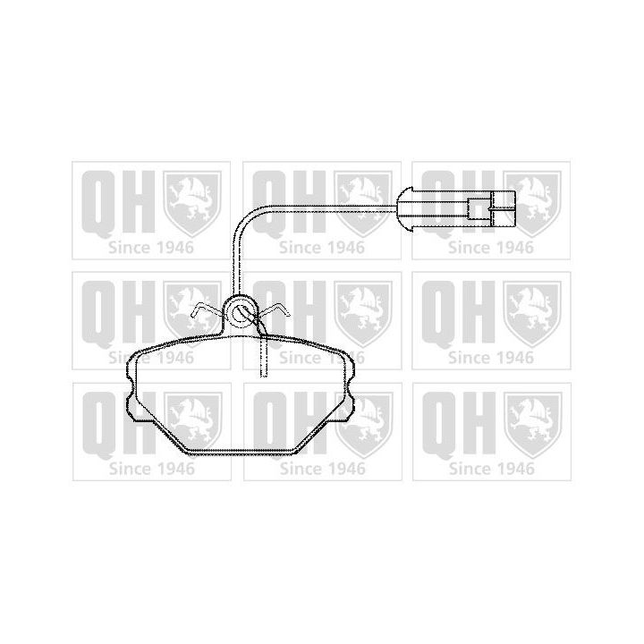 Stabdžių trinkelių rinkinys, diskinis stabdys QUINTON HAZELL BP467