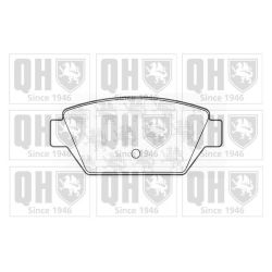 Stabdžių trinkelių rinkinys, diskinis stabdys QUINTON HAZELL BP513