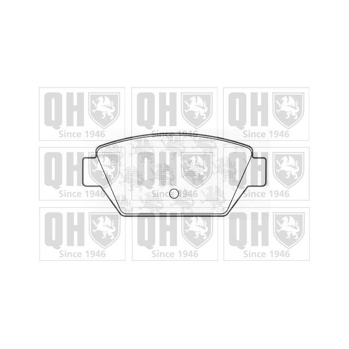 Stabdžių trinkelių rinkinys, diskinis stabdys QUINTON HAZELL BP513