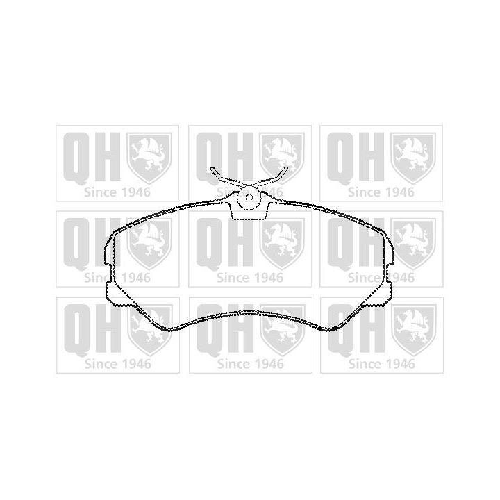 Stabdžių trinkelių rinkinys, diskinis stabdys QUINTON HAZELL BP539