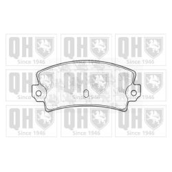 Stabdžių trinkelių rinkinys, diskinis stabdys QUINTON HAZELL BP544