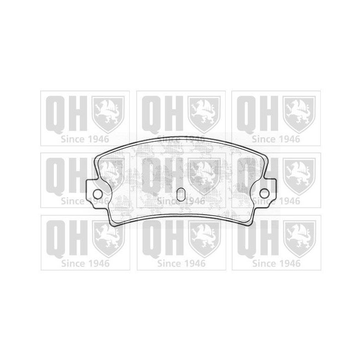 Stabdžių trinkelių rinkinys, diskinis stabdys QUINTON HAZELL BP544