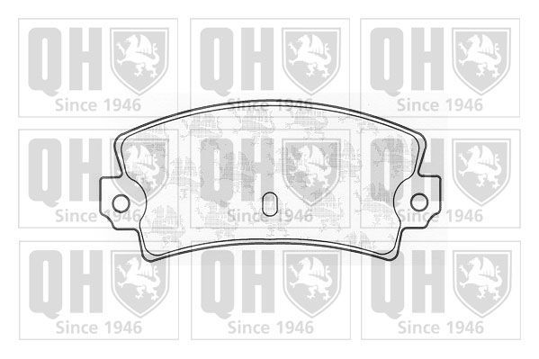 Stabdžių trinkelių rinkinys, diskinis stabdys QUINTON HAZELL BP544