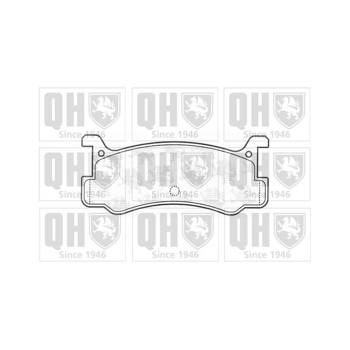 Stabdžių trinkelių rinkinys, diskinis stabdys QUINTON HAZELL BP560