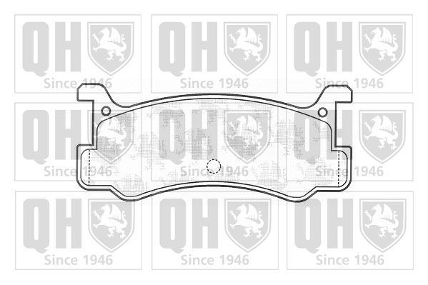 Stabdžių trinkelių rinkinys, diskinis stabdys QUINTON HAZELL BP560
