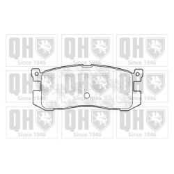 Stabdžių trinkelių rinkinys, diskinis stabdys QUINTON HAZELL BP566