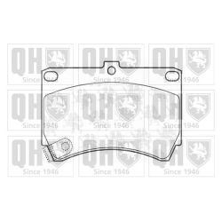 Stabdžių trinkelių rinkinys, diskinis stabdys QUINTON HAZELL BP567
