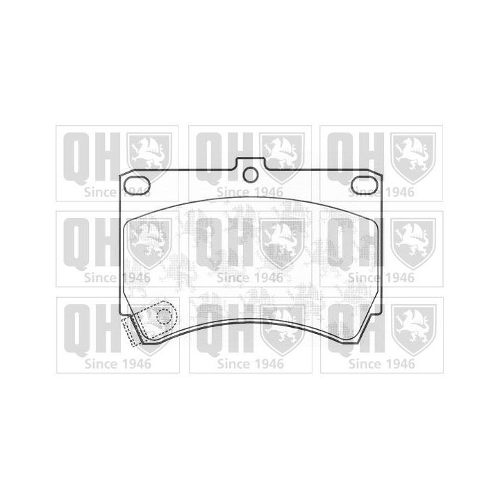 Stabdžių trinkelių rinkinys, diskinis stabdys QUINTON HAZELL BP567