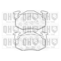 Stabdžių trinkelių rinkinys, diskinis stabdys QUINTON HAZELL BP752