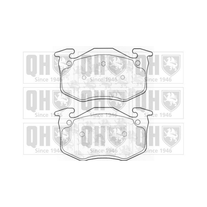 Stabdžių trinkelių rinkinys, diskinis stabdys QUINTON HAZELL BP752