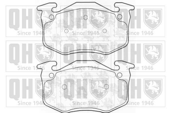 Stabdžių trinkelių rinkinys, diskinis stabdys QUINTON HAZELL BP752
