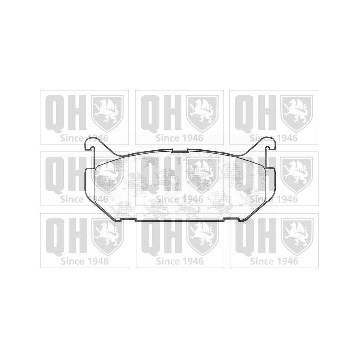 Stabdžių trinkelių rinkinys, diskinis stabdys QUINTON HAZELL BP762