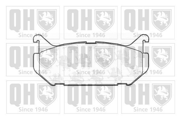 Stabdžių trinkelių rinkinys, diskinis stabdys QUINTON HAZELL BP762