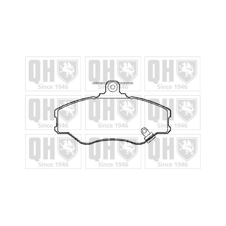 Stabdžių trinkelių rinkinys, diskinis stabdys QUINTON HAZELL BP790