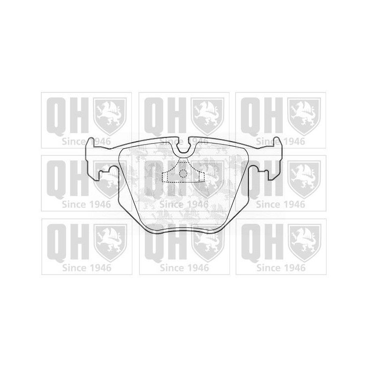 Stabdžių trinkelių rinkinys, diskinis stabdys QUINTON HAZELL BP827