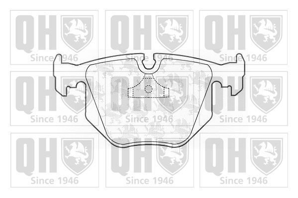 Stabdžių trinkelių rinkinys, diskinis stabdys QUINTON HAZELL BP827