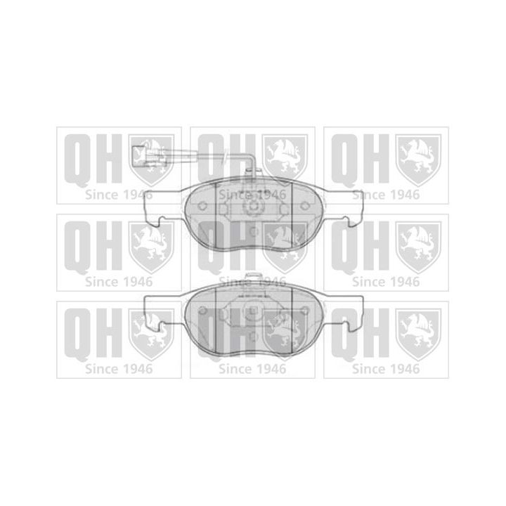 Stabdžių trinkelių rinkinys, diskinis stabdys QUINTON HAZELL BP860