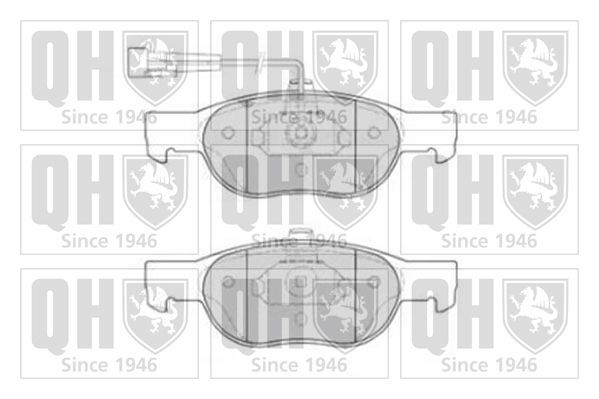 Stabdžių trinkelių rinkinys, diskinis stabdys QUINTON HAZELL BP860