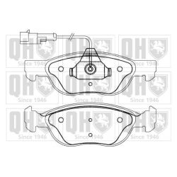 Stabdžių trinkelių rinkinys, diskinis stabdys QUINTON HAZELL BP861