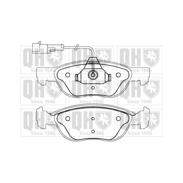 Stabdžių trinkelių rinkinys, diskinis stabdys QUINTON HAZELL BP861