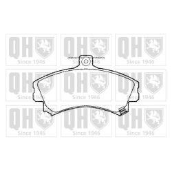 Stabdžių trinkelių rinkinys, diskinis stabdys QUINTON HAZELL BP877