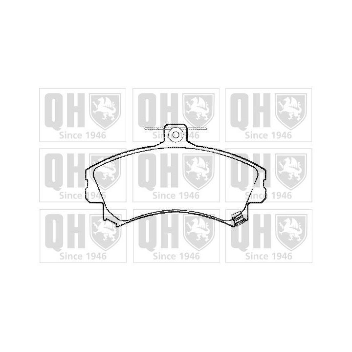 Stabdžių trinkelių rinkinys, diskinis stabdys QUINTON HAZELL BP877