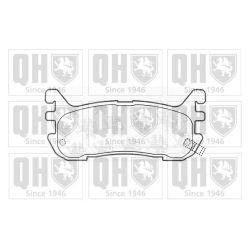 Stabdžių trinkelių rinkinys, diskinis stabdys QUINTON HAZELL BP907