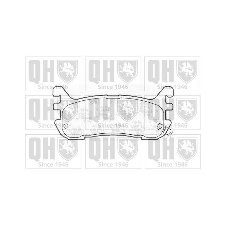 Stabdžių trinkelių rinkinys, diskinis stabdys QUINTON HAZELL BP907