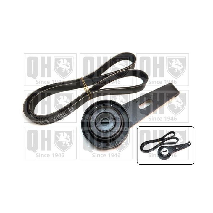 V formos rumbuotas diržas, komplektas QUINTON HAZELL QDK1