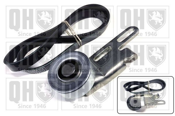 V formos rumbuotas diržas, komplektas QUINTON HAZELL QDK11