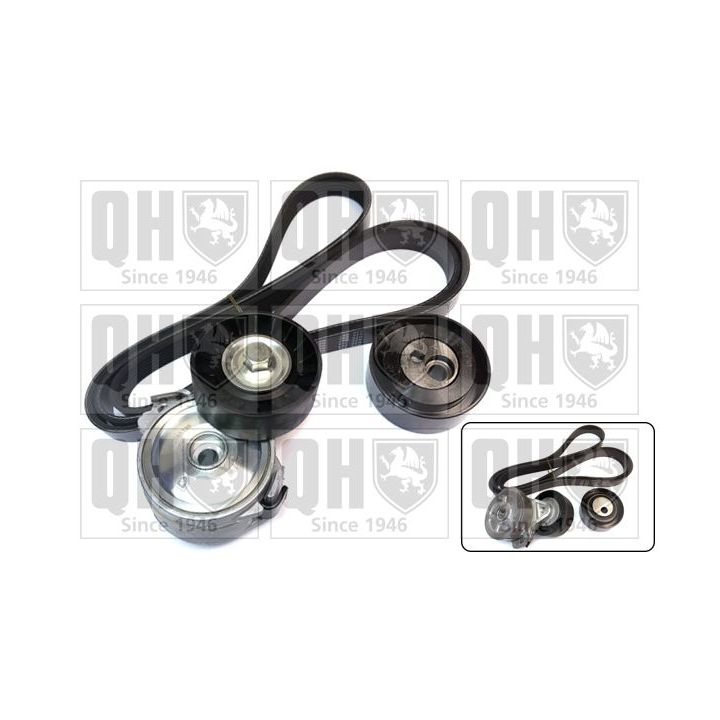 V formos rumbuotas diržas, komplektas QUINTON HAZELL QDK110