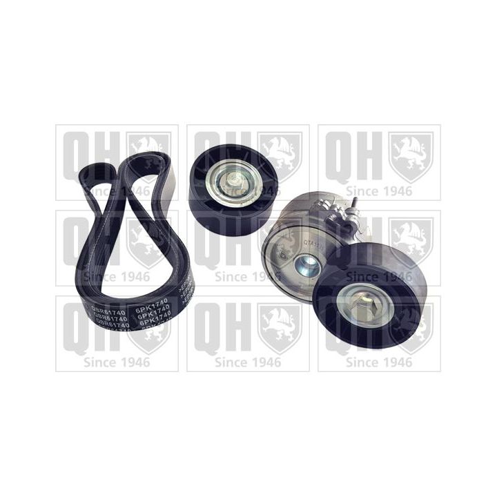 V formos rumbuotas diržas, komplektas QUINTON HAZELL QDK115