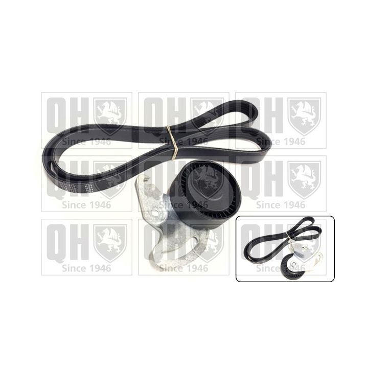 V formos rumbuotas diržas, komplektas QUINTON HAZELL QDK116