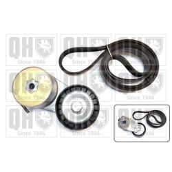 V formos rumbuotas diržas, komplektas QUINTON HAZELL QDK127