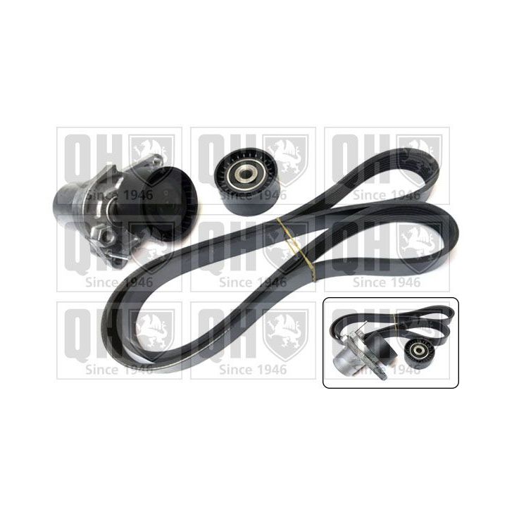 V formos rumbuotas diržas, komplektas QUINTON HAZELL QDK129