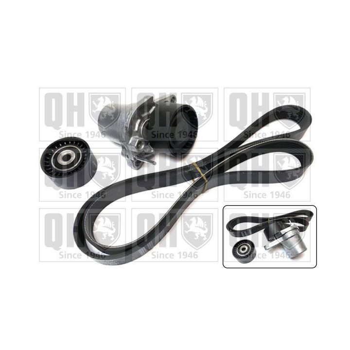 V formos rumbuotas diržas, komplektas QUINTON HAZELL QDK131