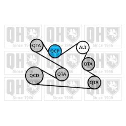 V formos rumbuotas diržas, komplektas QUINTON HAZELL QDK135
