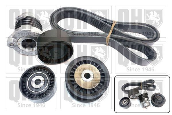 V formos rumbuotas diržas, komplektas QUINTON HAZELL QDK136