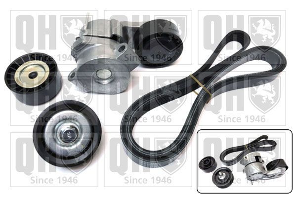 V formos rumbuotas diržas, komplektas QUINTON HAZELL QDK147