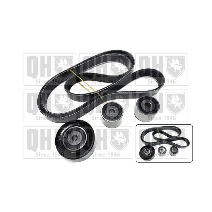 V formos rumbuotas diržas, komplektas QUINTON HAZELL QDK15