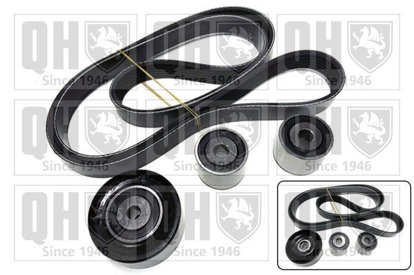 V formos rumbuotas diržas, komplektas QUINTON HAZELL QDK15