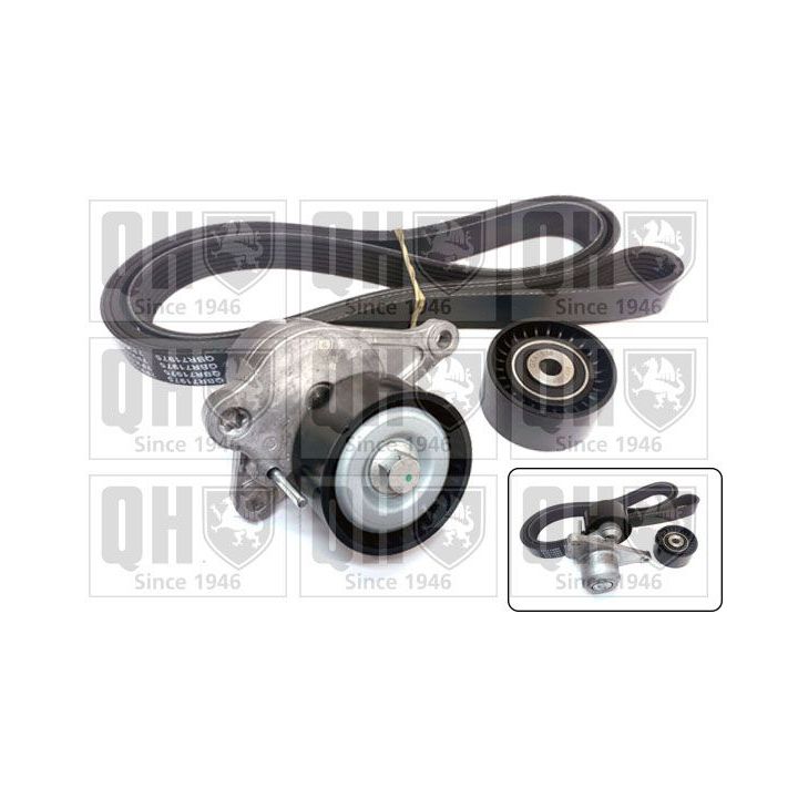 V formos rumbuotas diržas, komplektas QUINTON HAZELL QDK165