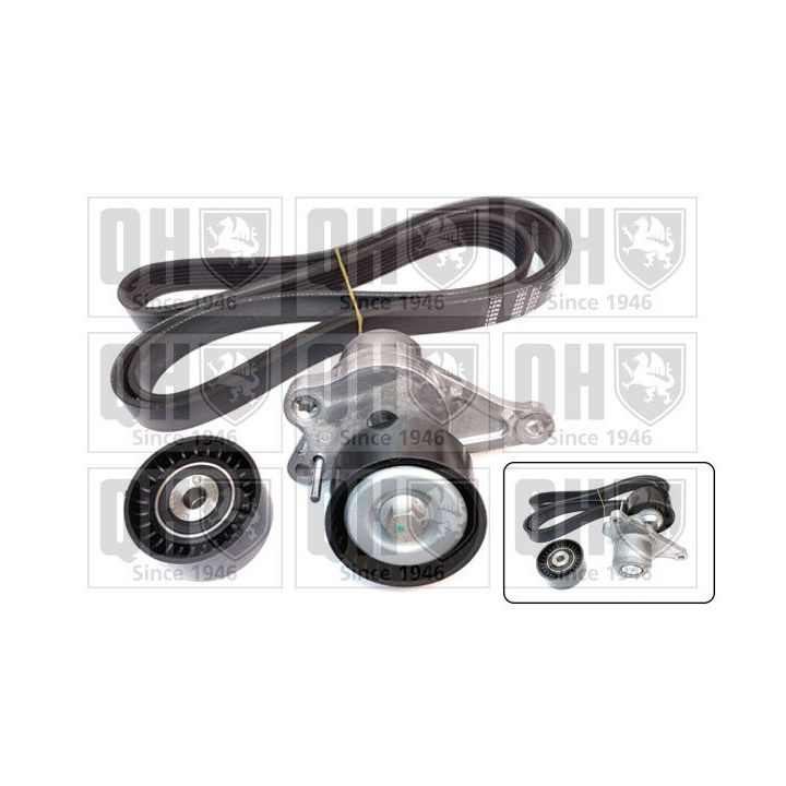 V formos rumbuotas diržas, komplektas QUINTON HAZELL QDK185