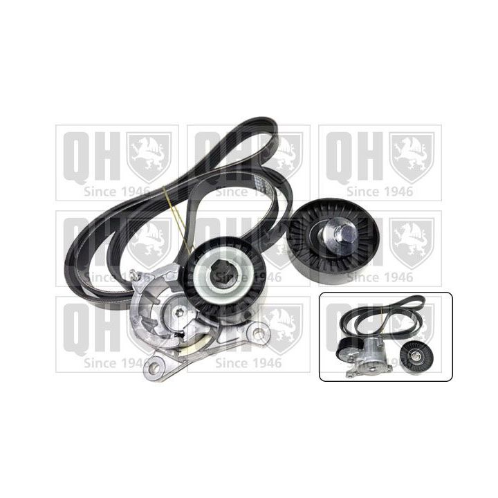 V formos rumbuotas diržas, komplektas QUINTON HAZELL QDK24