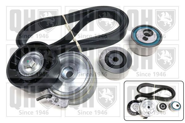 V formos rumbuotas diržas, komplektas QUINTON HAZELL QDK26