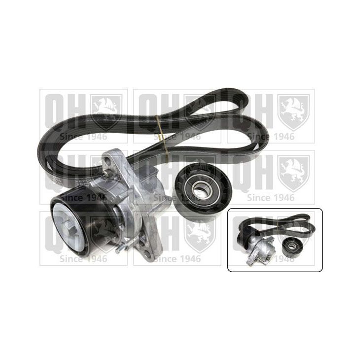 V formos rumbuotas diržas, komplektas QUINTON HAZELL QDK31