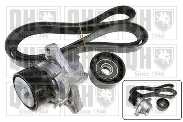 V formos rumbuotas diržas, komplektas QUINTON HAZELL QDK31